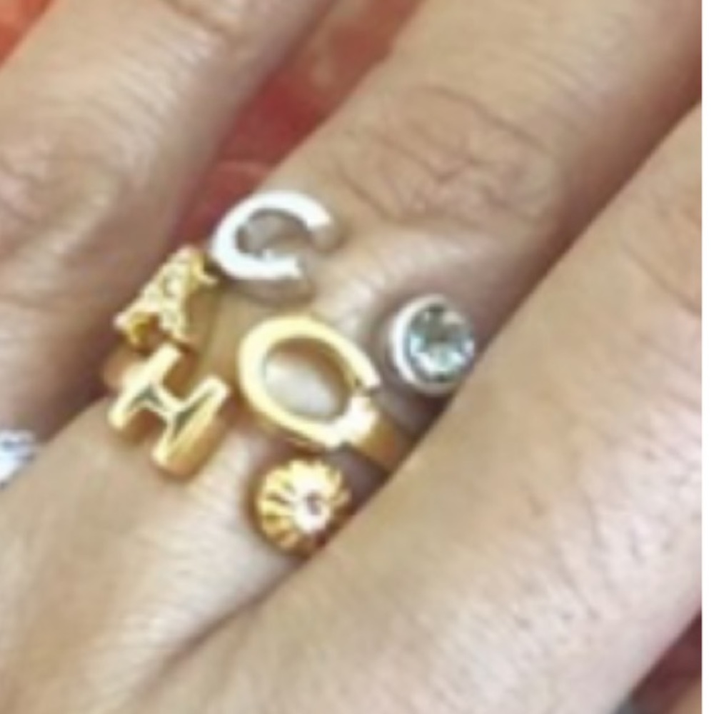 NWT Coach Tri-color Stackable Ring Set - Picture 2 of 6